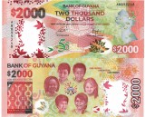 Guyana 2000 Dolari 2022, Bancnota Polimer Comemorativa UNC, P-42