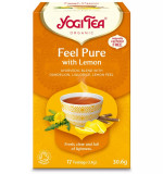 Ceai bio Detox cu lamaie, 17 pliculete 30.6g Yogi Tea