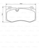Placute Frana Disc Bosch 0986494167 Mercedes-Benz Cls E-Class S-Class
