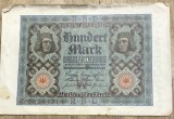 BNKSTR03DE Bancnotă Veche Germania 100 Mark 1920 (Reichsbanknote), Republica de la Weimar, Medalioane Portret, Colecție Numismatică