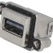 Conector USB A IP68 pentru panou