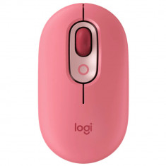 Mouse wireless Logitech Pop Heartbreaker, Ambidextru, 1000 dpi, 4 butoane, Rosu