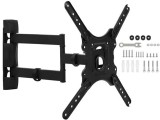 Suport TV rotativ de perete, Malatec, reglabil 81-132 cm, maxim 32 kg, negru