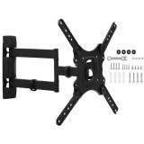 Suport TV rotativ de perete, Malatec, reglabil 81-132 cm, maxim 32 kg, negru