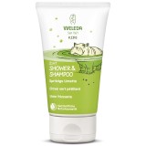 Weleda Gel de dus si sampon 2 in 1 pentru copii cu lime, natural, bland cu ochii, 150ml