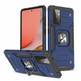 Wozinsky Ring Armor Husă Kickstand Tough Rugged Husă Pentru Samsung Galaxy A72 4G Albastru 9111201935846