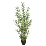 Planta artificiala Atmosphera Bambou cu ghiveci, bambus, 65x56x120 cm, verde