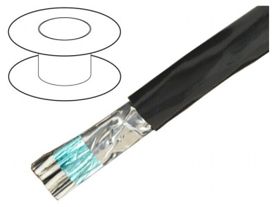Cablu Alpha Essential C&amp;amp;C 10x28AWG PVC Gri &amp;Icirc;ntunecat 30,5m foto