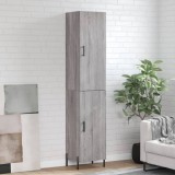 vidaXL Dulap &icirc;nalt, gri sonoma, 34,5x34x180 cm, lemn prelucrat