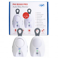 Resigilat : Audio Baby Monitor PNI B5500 PRO wireless, intercom, cu lampa de noapt