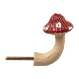 Cumpara ieftin Buton mobilier Ciupercuta portelan multicolor 3x4x6 cm / S3 cm
