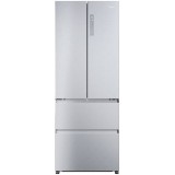 Combine frigorifica Haier HFR5719ENMG, 446l, Total No Frost, Display touch, My zone plus, Raft vinuri pliabil, Clasa E, H 190 cm, Gentle Silver