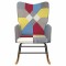 Scaun balansoar, mozaic, material textil - 3