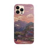 Husa compatibila cu Apple iPhone 14 Plus model Mountain train,Silicon, Tpu, Viceversa, Transparent, Carcasa