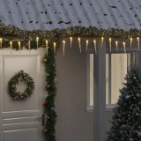 Luminite de Craciun turturi 100 LED-uri alb cald 10 m PVC acril GartenMobel Dekor, vidaXL