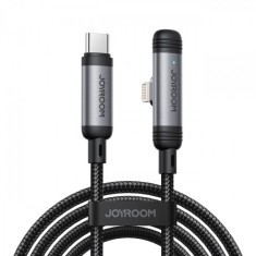 Cablu Date si Incarcare USB-C - Lightning Joyroom S-A56 EnjoyX Angled, 30W, 1.2m, Negru