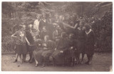 3894 - SIGHISOARA Sch&auml;&szlig;burg, Mures Park - old postcard, real Photo - unused 1926, Necirculata, Fotografie