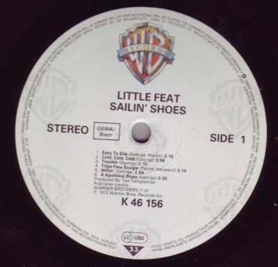 Vinil Little Feat &amp;ndash; Sailin&amp;#039; Shoes (VG+) foto