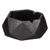 Scrumiera cu Forma Hexagonala Ceramica Neagra 10.5x10.5x5cm, Oem