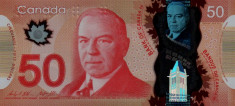 CANADA ? bancnota ? 50 Dollars ? 2012 ? P-109b ? POLYMER ? UNC ? necirculata foto