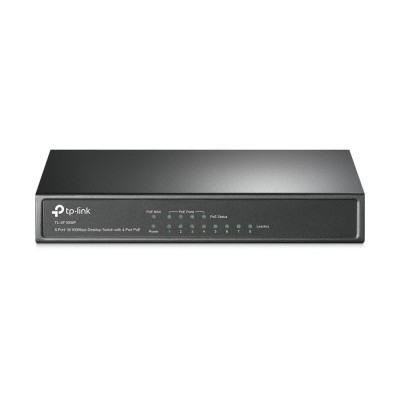Switch 4 porturi RJ45 10/100 Mbps PoE, 4 x RJ45 10/100 Mbps, Buget PoE 66W, Unmanaged - TP-Link TL-SF1008P foto