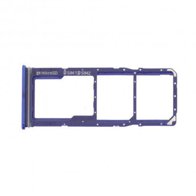 Suport SIM Samsung A9 (2018), A920, DS, Albastru foto