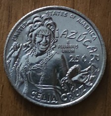 25 cents 2024, D, Celia Cruz, SUA, UNC
