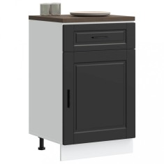 vidaXL Dulap de bază de bucătărie &bdquo;Porto&rdquo; din lemn negru prelucrat 853958