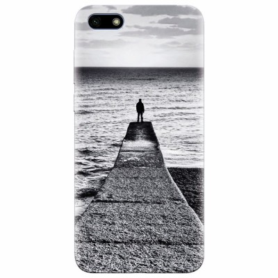 Husa silicon pentru Huawei Y5 2018, Abstract Dock Man Grey foto