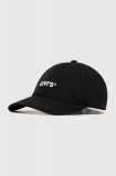 Levi&#039;s șapcă de baseball din bumbac culoarea negru, cu imprimeu