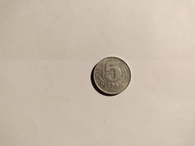 5 pfenning 1965 Germania RDG din aluminiu foto