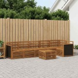 Cumpara ieftin Set de canapele de exterior 7 buc. 6-Locuri natural