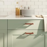 vidaXL M&acirc;nere de dulap, 10 buc., bronz, 96 mm, oțel inoxidabil