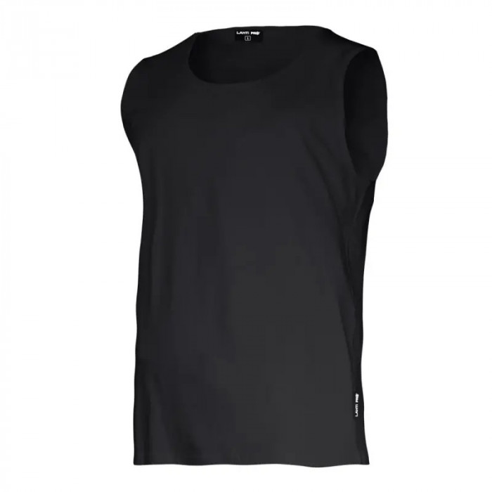 Tricou Bumbac Fara Maneci / Negru - L