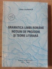 Gramatica limbii romane: Notiuni de prozodie si teorie literara- Livia Ciuperca