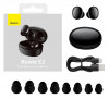 Casti Baseus Bowie E2 Bluetooth 5.2 Wireless Earphones Waterproof IP55 Negru NGTW090001