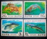 Coreea 2006 balene, delfin, fauna marina serie 4v. neștampilat Korea 2006, Nestampilat