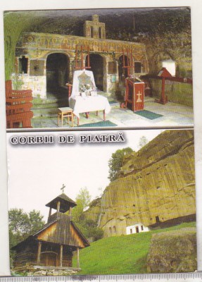 bnk cp Com Corbi ( Jud Arges ) - Biserica si altar sapat in piatra - necirculata foto