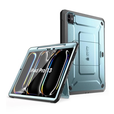 Husa iPad Pro 13 (2024) Supcase Unicorn Beetle Pro, albastru foto