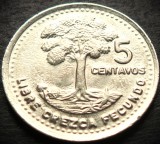 Cumpara ieftin Moneda exotica 5 CENTAVOS - GUATEMALA, anul 1991 * cod 2198 = UNC, America Centrala si de Sud