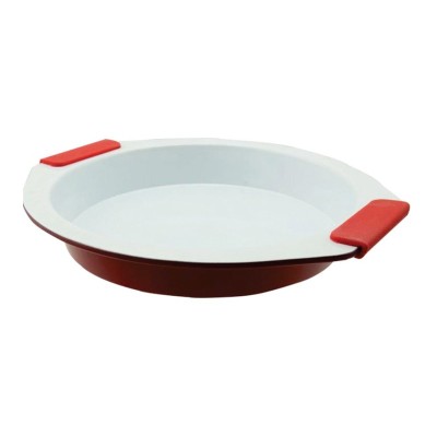 Forma rotunda ceramica Ertone, 29 x 26.5 cm, Rosu foto