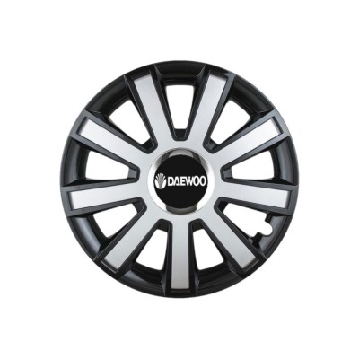 Set 4 capace roti Flash Gri-Negru R16 pentru gama auto Daewoo foto