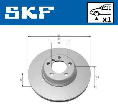 SKF VKBD 80297 V1 Disc frana foto