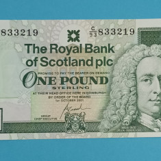 Scotia 1 Pound 2001 'Royal Bank of Scotland' UNC serie: C/93 833219