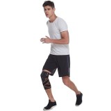 Genunchiera cu bretele de compresie Suplid textil, portocaliu/negru, L