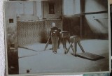 Fotografie pe carton, baiat in sala de sport, 1893