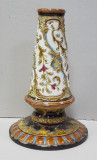 Vas decorativ maiolica, pictat manual, H 34cm