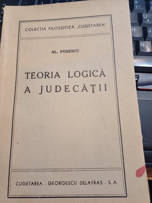 Al. Posescu - Teoria logică a judecății