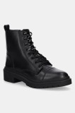 Aldo cizme de piele GOER-IN culoarea negru, cu toc plat, 14114219