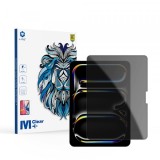 Folie de protectie Ecran Privacy Lito Classic pentru Apple iPad Pro 11 (2024), Sticla Securizata, Full Glue, 2.5D